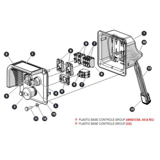 Base Control - Plastic for Skyjack SJ4740 DC Scissor Lift