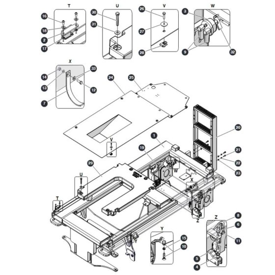 Base for Skyjack SJ4740 DC Scissor Lift