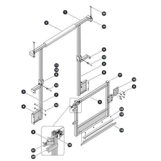 Half Gate for Skyjack SJ4740 DC Scissor Lift