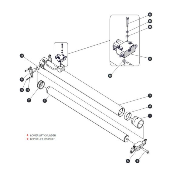 Lift Cylinder for Skyjack SJ4740 DC Scissor Lift
