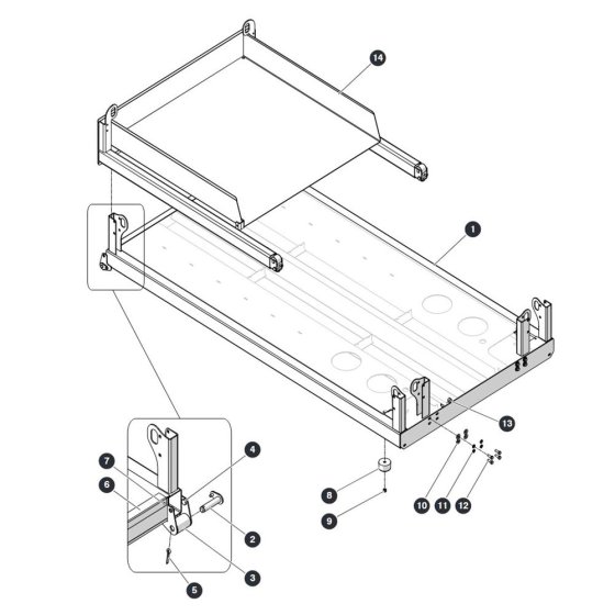 Main Platform for Skyjack SJ4740 DC Scissor Lift