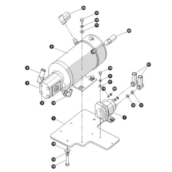 Motor Pump and Contactor for Skyjack SJ4740 DC Scissor Lift