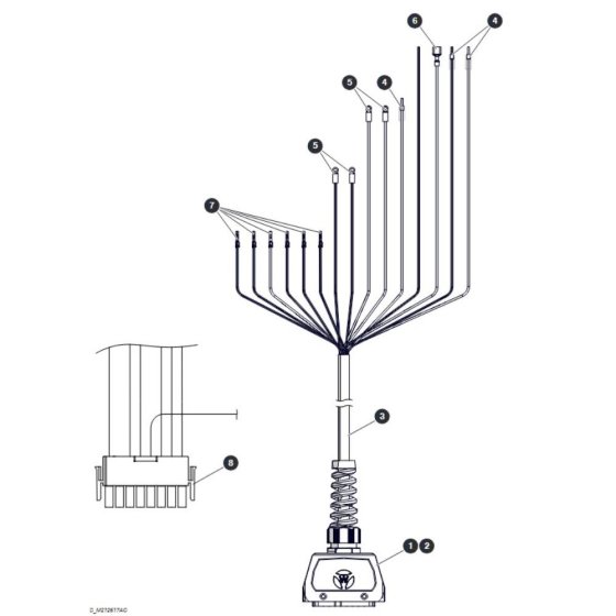 Platform Control Cable for Skyjack SJ4740 DC Scissor Lift
