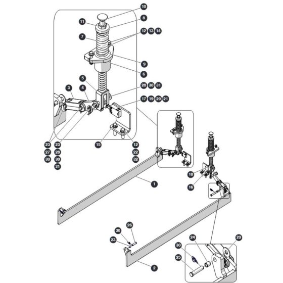 Pothole Protection for Skyjack SJ4740 DC Scissor Lift