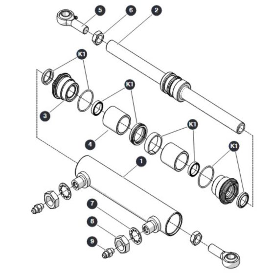 Steer Cylinder for Skyjack SJ4740 DC Scissor Lift