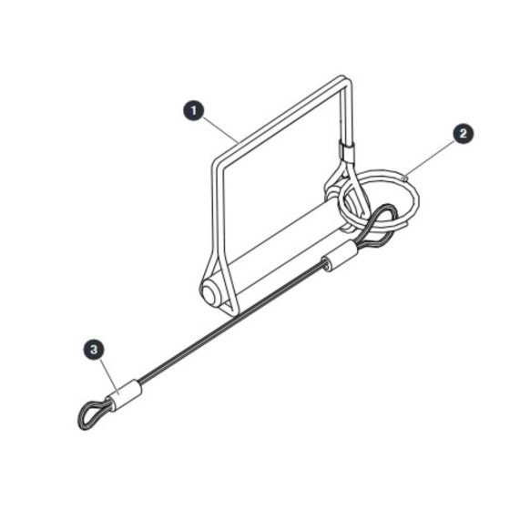 Wire Locking Pin for Skyjack SJ4740 DC Scissor Lift