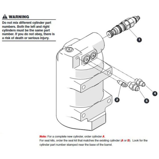 Axle Lock Cylinder for Skyjack SJ66 Tplus Telescopic Boom