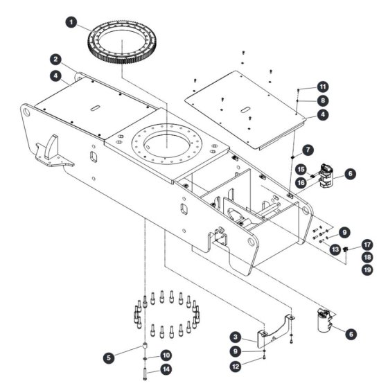 Base for Skyjack SJ66 Tplus Telescopic Boom