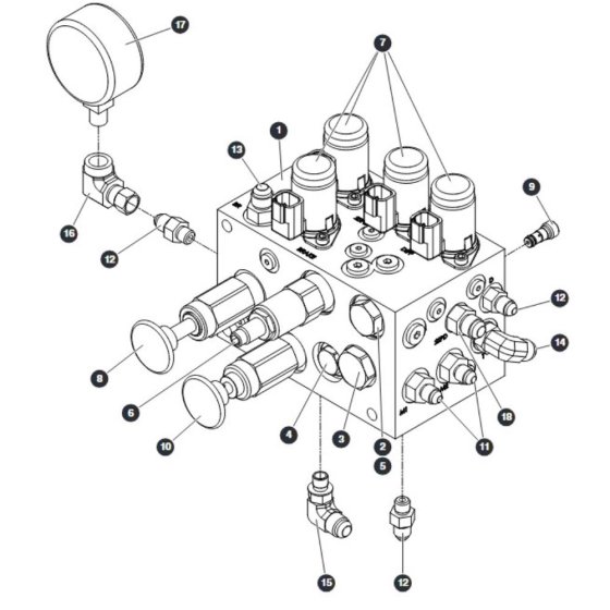 Brake Manifold for Skyjack SJ66 Tplus Telescopic Boom