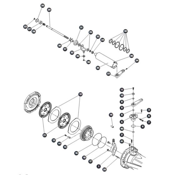 Brakes - Front and Rear Axles for Skyjack SJ66 Tplus Telescopic Boom