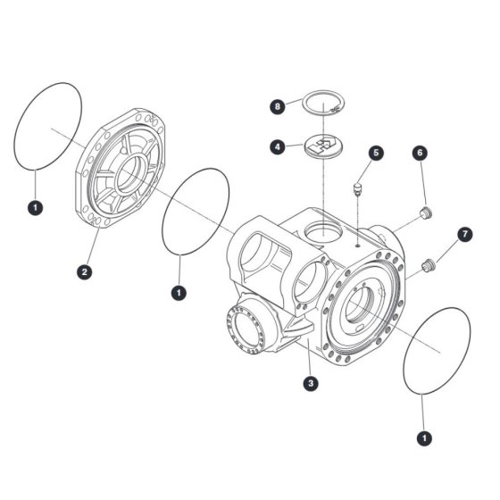 Central Housing - Front Axle for Skyjack SJ66 Tplus Telescopic Boom