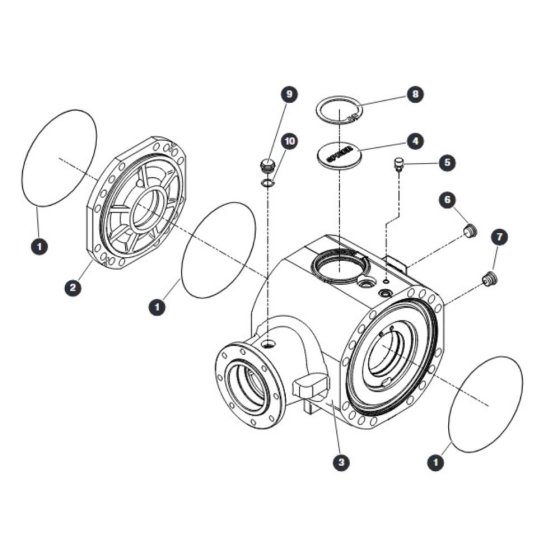 Central Housing - Rear Axle for Skyjack SJ66 Tplus Telescopic Boom