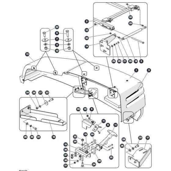 Cowling - Control Side for Skyjack SJ66 Tplus Telescopic Boom