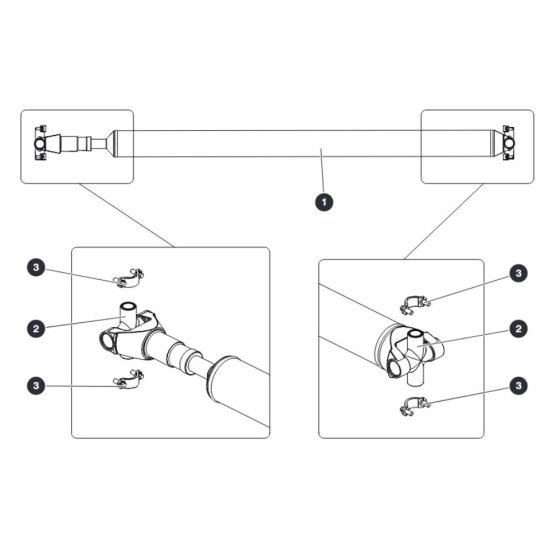 Drive Shaft for Skyjack SJ66 Tplus Telescopic Boom