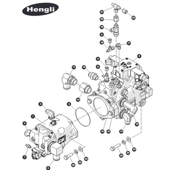 Drive & System Pumps - Hengli for Skyjack SJ66 Tplus Telescopic Boom