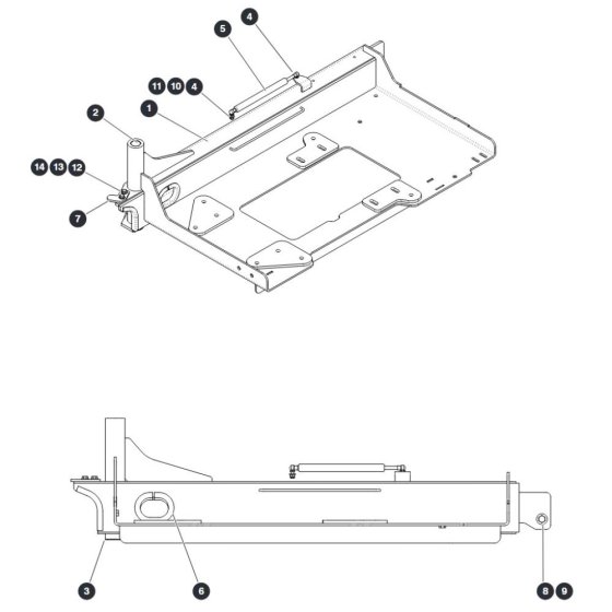 Engine Tray for Skyjack SJ66 Tplus Telescopic Boom