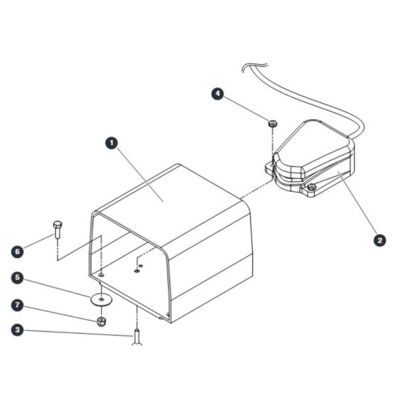 Footswitch for Skyjack SJ66 Tplus Telescopic Boom