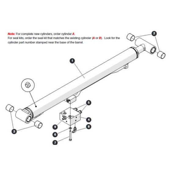 Jib Cylinder for Skyjack SJ66 Tplus Telescopic Boom