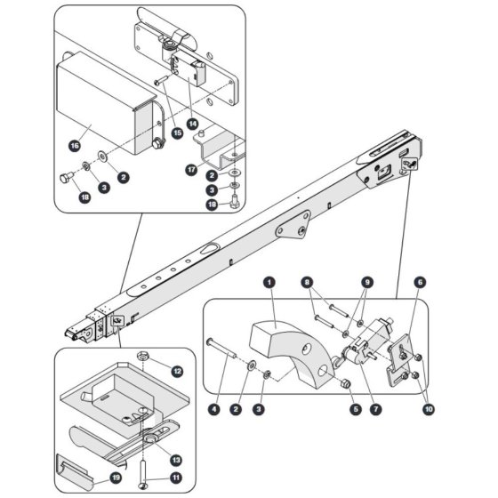 Limit Switches for Skyjack SJ66 Tplus Telescopic Boom