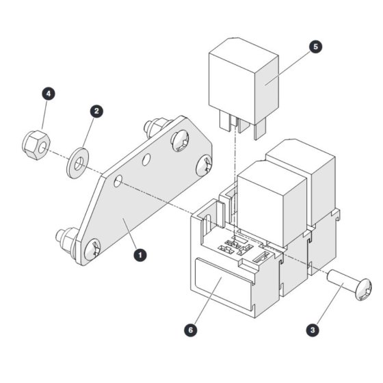 Micro Relay Mount for Skyjack SJ66 Tplus Telescopic Boom