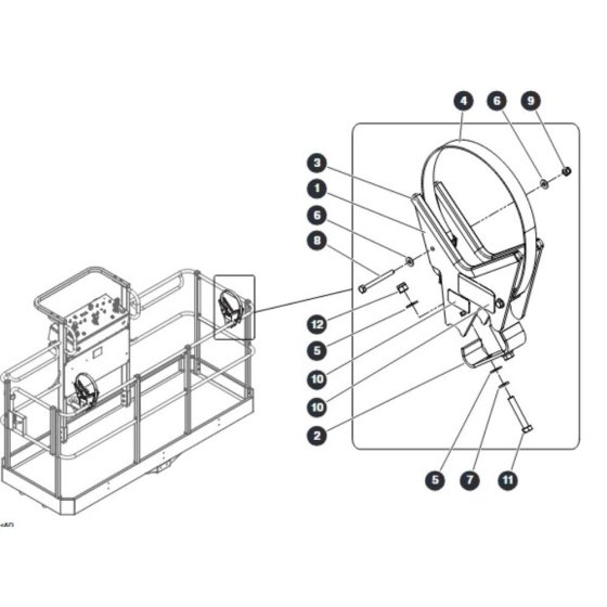 Pipe Rack for Skyjack SJ66 Tplus Telescopic Boom