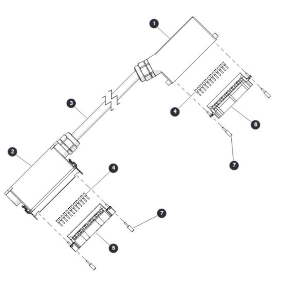 Base to Platform Cable for Skyjack SJ6826 (B200000001 - B200999999) RT Scissor Lift