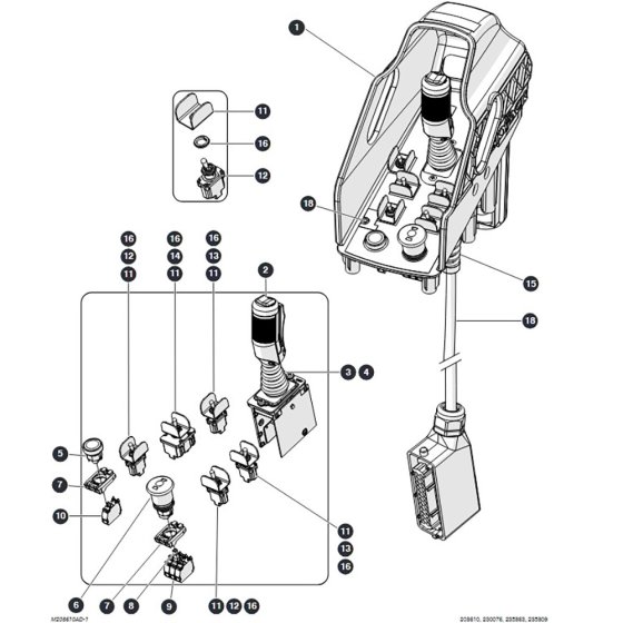 Control Box Cover for Skyjack SJ6826 (B200000001 - B200999999) RT Scissor Lift