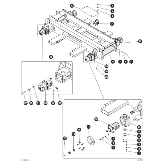 Drive System for Skyjack SJ6826 (B200000001 - B200999999) RT Scissor Lift