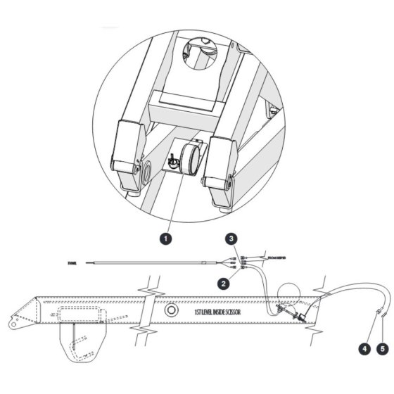 Flashing Light for Skyjack SJ6826 (B200000001 - B200999999) RT Scissor Lift