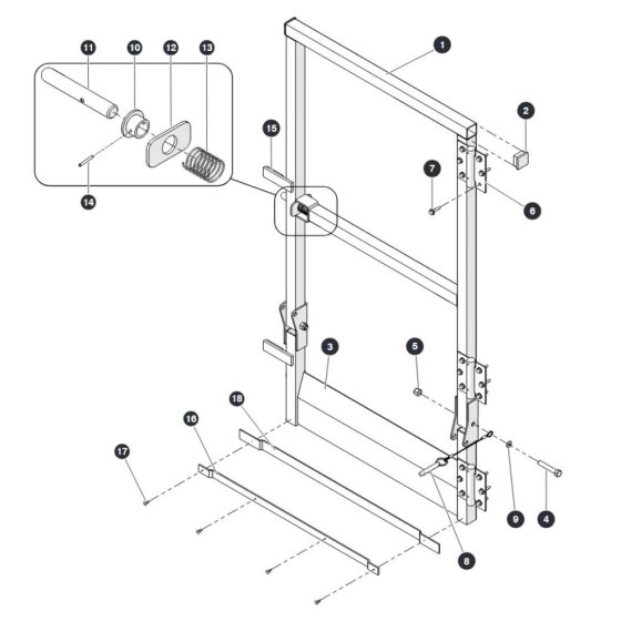 Full Gate for Skyjack SJ6826 (B200000001 - B200999999) RT Scissor Lift