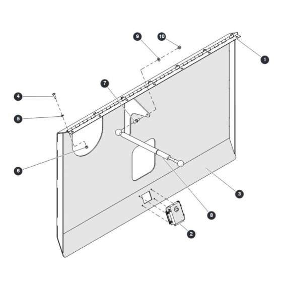 Hydraulic Cabinet Door for Skyjack SJ6826 (B200000001 - B200999999) RT Scissor Lift
