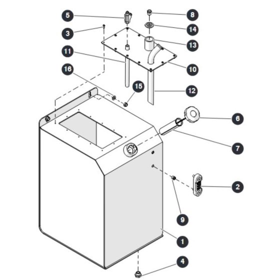 Hydraulic Oil Tank for Skyjack SJ6826 (B200000001 - B200999999) RT Scissor Lift