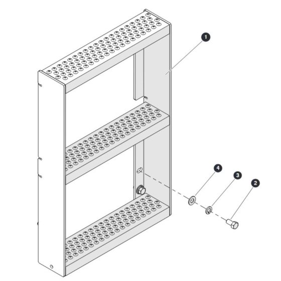 Ladder for Skyjack SJ6826 (B200000001 - B200999999) RT Scissor Lift