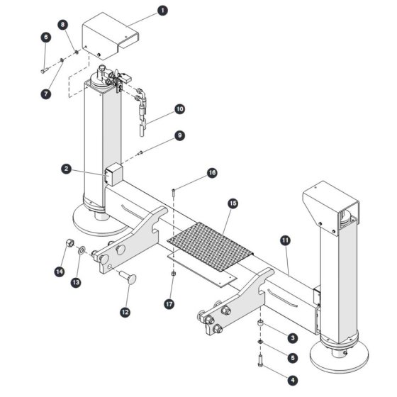 Outrigger for Skyjack SJ6826 (B200000001 - B200999999) RT Scissor Lift