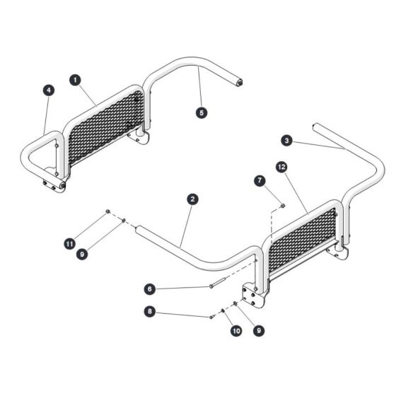 Scissor Guards - CE for Skyjack SJ6826 (B200000001 - B200999999) RT Scissor Lift
