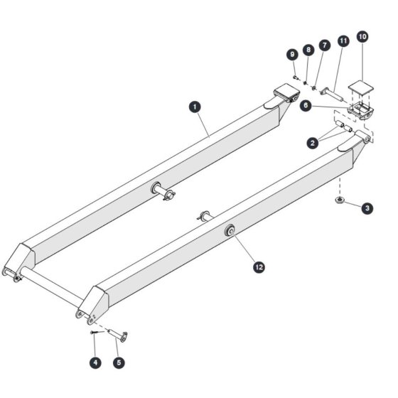 Scissor Level 2 3 and 4 Outside for Skyjack SJ6826 (B200000001 - B200999999) RT Scissor Lift