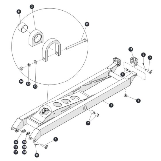 Scissors Levels 2 & 4 Inside for Skyjack SJ6826 (B200000001 - B200999999) RT Scissor Lift