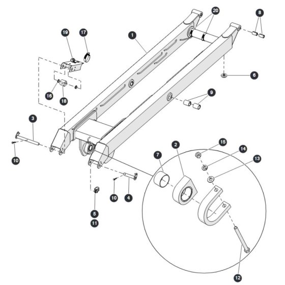 Scissor Level 3 Inside for Skyjack SJ6826 (B200000001 - B200999999) RT Scissor Lift