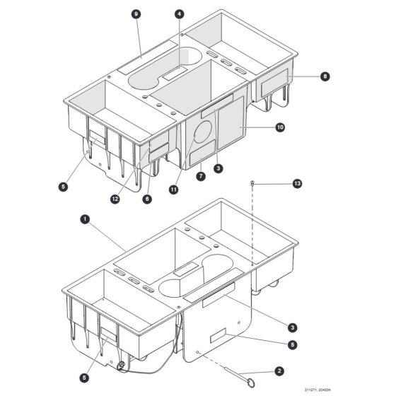 Tool Caddy for Skyjack SJ6826 (B200000001 - B200999999) RT Scissor Lift