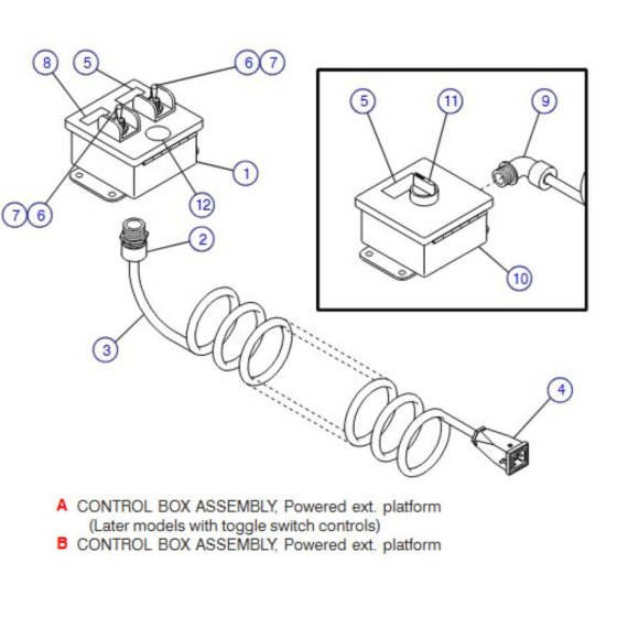 Powered Extension Platform Control Box for Skyjack SJ8831 RT Scissor Lift
