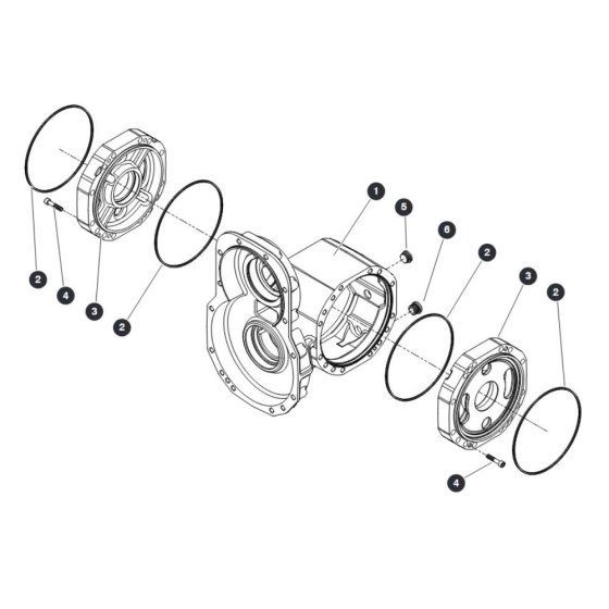 Central Housing - Rear Axle for Skyjack SJ9253 RT Scissor Lift