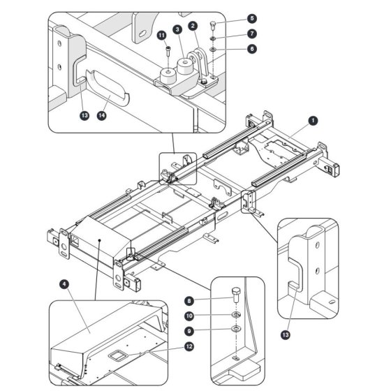 Chassis for Skyjack SJ9253 RT Scissor Lift