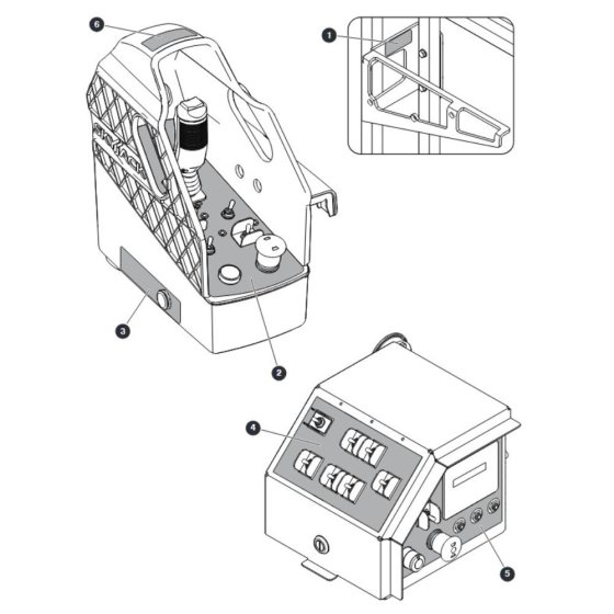 Labels - Control Boxes for Skyjack SJ9253 RT Scissor Lift