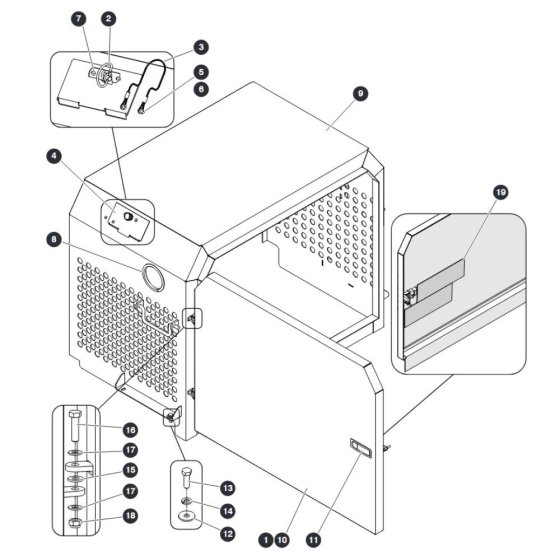 Engine Cover for Skyjack SJ9253 RT Scissor Lift