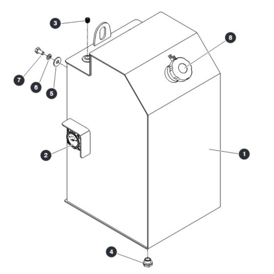 Fuel Tank for Skyjack SJ9253 RT Scissor Lift