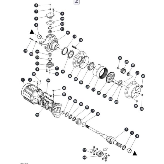 Hub Reduction - Front Axle for Skyjack SJ9253 RT Scissor Lift