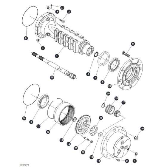 Hub Reduction - Rear Axle for Skyjack SJ9253 RT Scissor Lift