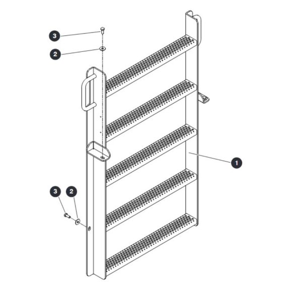 Ladder for Skyjack SJ9253 RT Scissor Lift