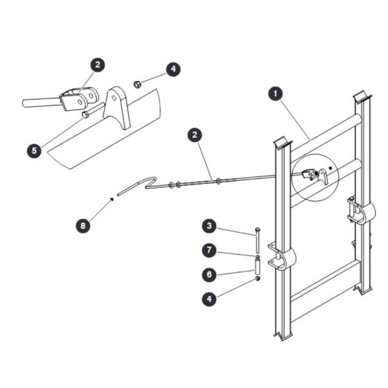 Maintenance Stand - Bottom for Skyjack SJ9253 RT Scissor Lift