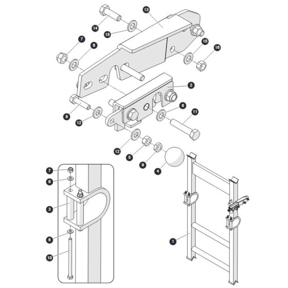 Maintenance Stand - Top for Skyjack SJ9253 RT Scissor Lift